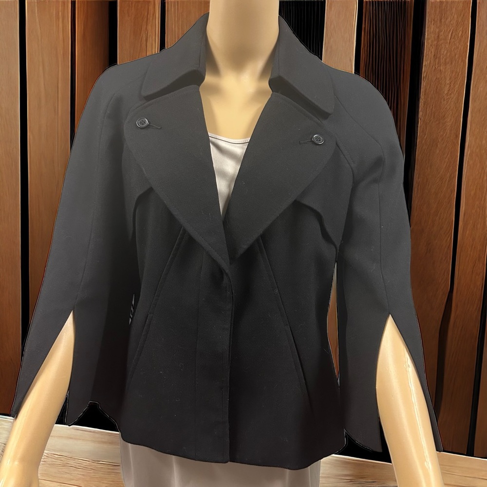 Nine West Black Blazer Cape